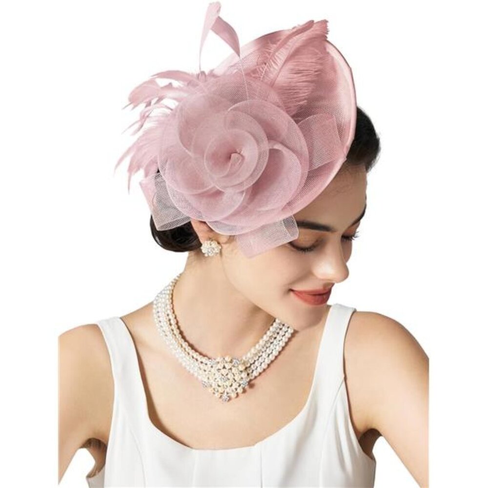 Elegant Pink Fascinator Hat